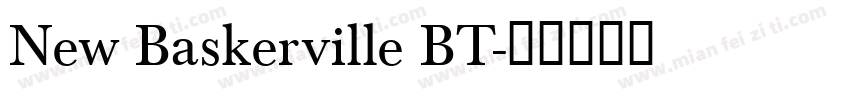 New Baskerville BT字体转换
